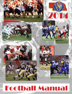2014  Football Manual