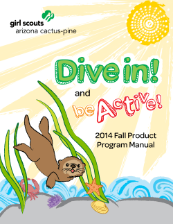 and 2014 Fall Product Program Manual