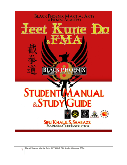 1 Black Phoenix Martial Arts  JEET KUNE DO Student Manual...