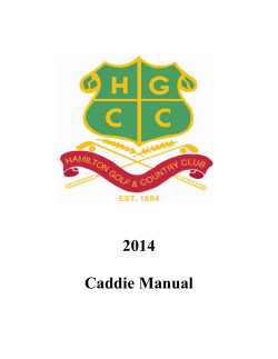 2014  Caddie Manual