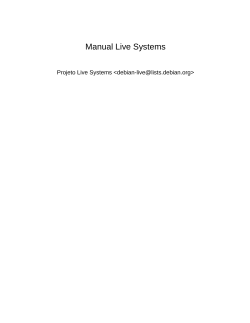 Manual Live Systems Projeto Live Systems &lt;&gt;