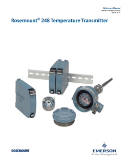 Rosemount 248 Temperature Transmitter ® Reference Manual