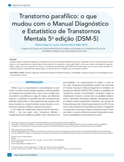 Transtorno parafílico: o que mudou com o Manual Diagnóstico Mentais 5