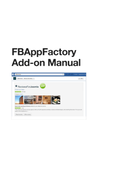 FBAppFactory Add-on Manual