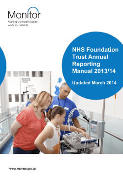 NHS Foundation Trust Annual Reporting