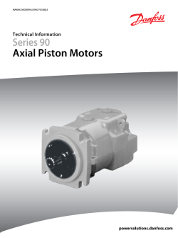 Series 90 Axial Piston Motors Technical Information powersolutions.danfoss.com