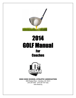 2014 GOLF Manual For Coaches
