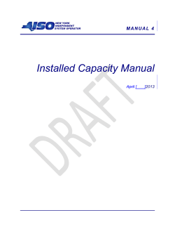 Installed Capacity Manual  2013