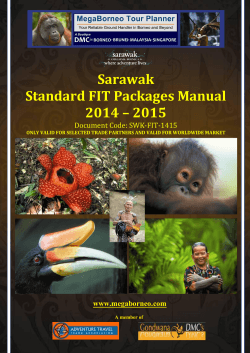 Sarawak Standard FIT Packages Manual 2014 – 2015