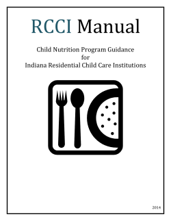 RCCI Manual  Child Nutrition Program Guidance