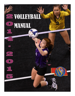 VOLLEYBALL MANUAL