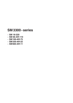SM 3300 - series SM 18-220 SM 66-AR-110 SM 100-AR-75