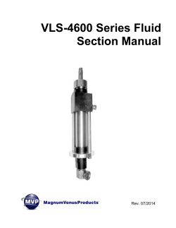 VLS-4600 Series Fluid Section Manual  Rev. 07/2014