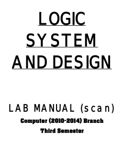 LOGIC SYSTEM AND DESIGN