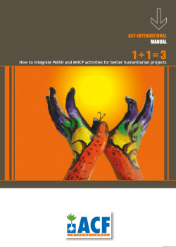 1 + 1 = 3 ACF-INTERNATIONAL MANUAL