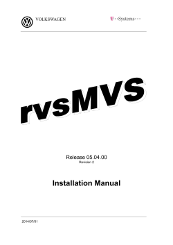 a Installation Manual  Release 05.04.00