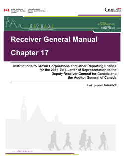 Receiver General Manual Chapter 17