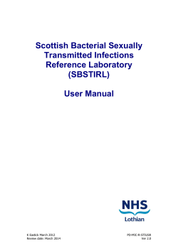 Scottish Bacterial Sexually Transmitted Infections Reference Laboratory