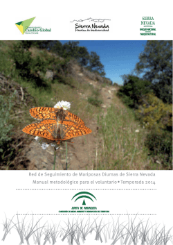 Red de Seguimiento de Mariposas Diurnas de Sierra Nevada Temporada 2014