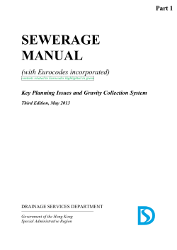 SEWERAGE MANUAL  (with Eurocodes incorporated)