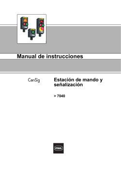 Manual de instrucciones Estación de mando y señalización &gt; 7040