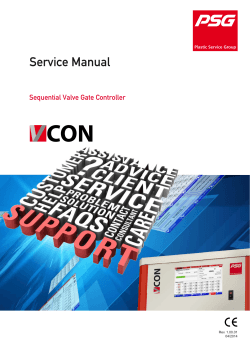 Service Manual Sequential Valve Gate Controller Rev. 1.00.01 04/2014