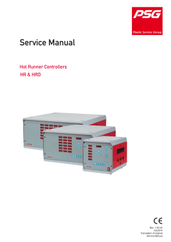 Service Manual Hot Runner Controllers HR &amp; HRD Rev. 1.00.02