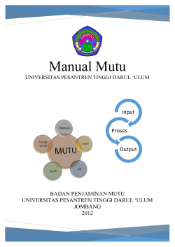 Manual Mutu Input Proses