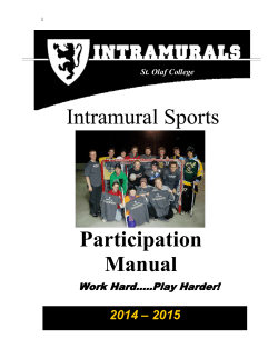 Participation Manual – 2015