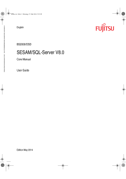 SESAM/SQL-Server V8.0 BS2000/OSD Core Manual
