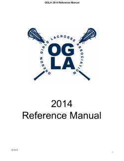 2014 Reference Manual OGLA 2014 Reference Manual 12/15/13