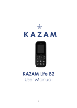 KAZAM Life B2 User Manual  0