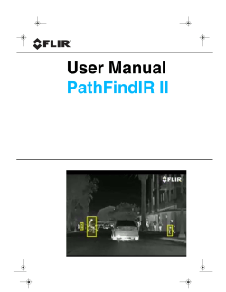 User Manual PathFindIR II – 334-0050-00-10, version 100 Feb 2014