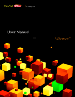User Manual Ad$pender Intelligence January 2011
