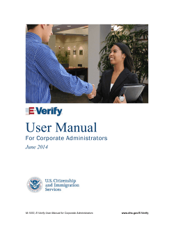 User Manual For Corporate Administrators June 2014