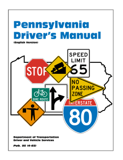 80 Pennsylvania Driver’s Manual (English Version)