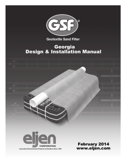 Georgia Design &amp; Installation Manual February 2014 www.eljen.com