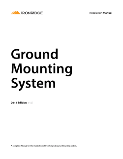 Ground Mounting System Manual