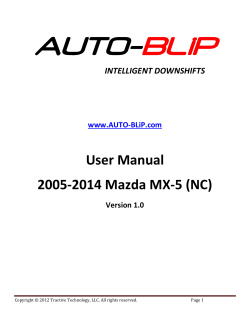 AUTO- BLiP  User Manual