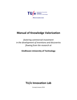 Manual of Knowledge Valorization