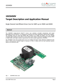 1SC0450V Target Description and Application Manual
