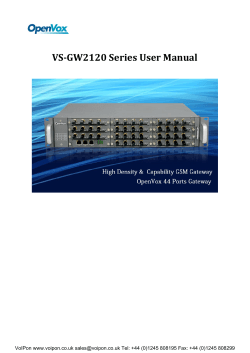 VS-GW2120 Series User Manual