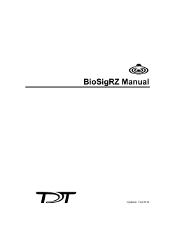 BioSigRZ Manual  Updated: 7/22/2014