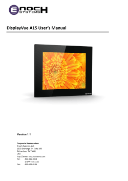 DisplayVue A15 User’s Manual Version 1.1