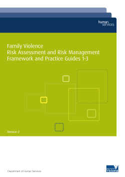 Family Violence Risk Assessment and Risk Management Framework and Practice Guides 1-3