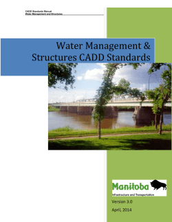 Water Management &amp; Structures CADD Standards Manual