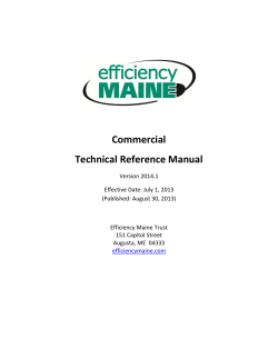 Commercial  Technical Reference Manual 