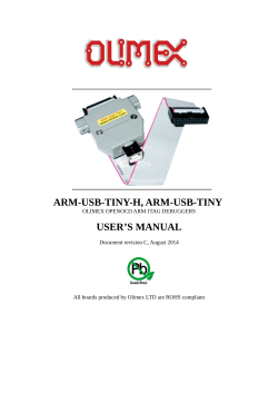 ARM-USB-TINY-H, ARM-USB-TINY USER’S MANUAL