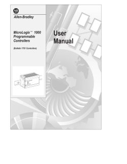 User Manual Allen-Bradley MicroLogix