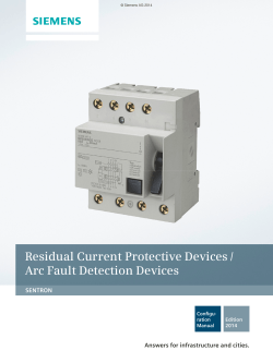 Residual Current Protective Devices / Arc Fault Detection Devices SENTRON